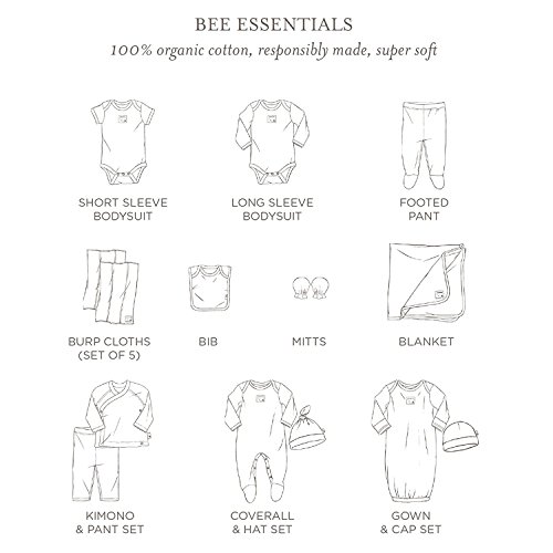 Image of Burt's Bees Baby Girls' Set of 2 Organic Coveralls and Knot Top Hats