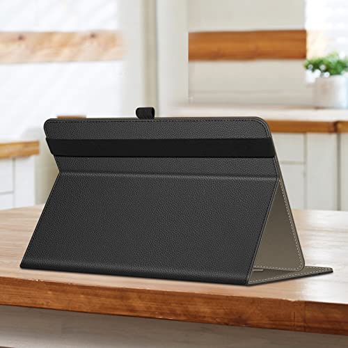 Fintie Universal Case For 9 10 10.1 Inch Tablet - [Hands Free] Multiple Angle Viewing Folio Smart Stand Protective Cover With Pocket For 9" - 10.9" Touchscreen Tablet (Black) #TOP7