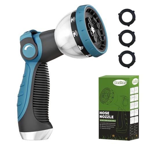 Garden Hose Nozzle with 10 Spray Patterns