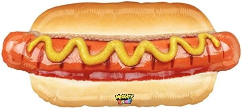 MONKEYDOG PARTY1 XL BALLOON new 80cm HOTDOG realistic BARBECUE bbq BASEBALL favours cart TRUCK advertising CONCESSION stand