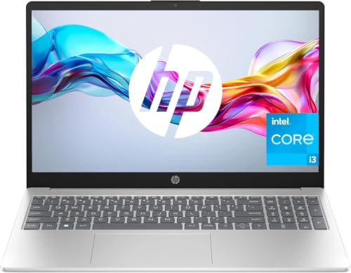 HP 15-fd0193ns - Ordenador portátil de 15.6" FHD (Intel Core i3-N305, 8GB RAM, 512GB SSD, Intel UHD Graphics, Sin Sistema Operativo) Plata y Azul - Teclado QWERTY Español