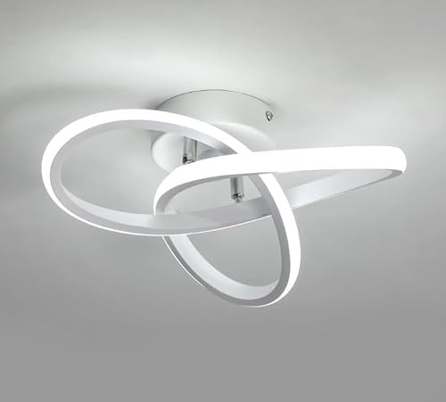 Modern Led Ceiling Light Ceiling Lamp Flower White 28 Cm (3 Color Light)