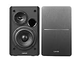 Edifier R1280T Powered Bookshelf Speakers - 2.0 Active Near Field Monitors - Studio Monitor Speaker - Black Wooden Enclosure - 42 Watts RMS - Image 2