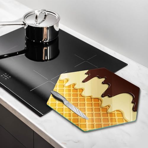 Planche à Découper Induction Wallfluent 40cm Protection Plaque Hectagonale - 3