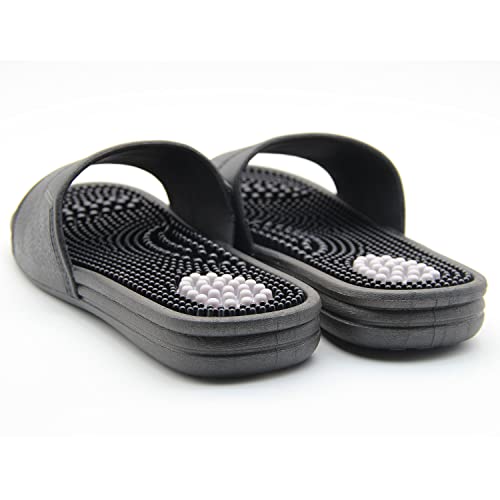 Recaretek Unisex Acupuncture Massage Slippers Acupressure Reflexology Massage Shoes Therapy Sandals To Reduce Tension Stress Foot Relaxation,Stimulate Pressure Points,Relieve Pain (7-8.5) #TOP3
