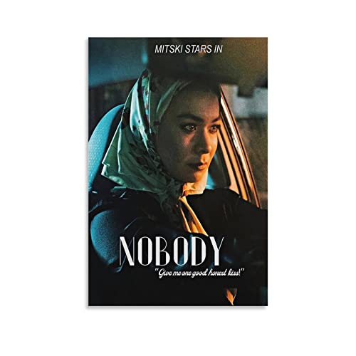 LANZHI Mitski Poster Nobody Cover Leinwand Kunstdruck Wandkunst Bild Modern Familie Schlafzimmer Dekor Poster 40 x 60 cm Cover