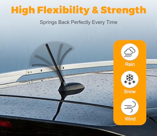 Image of Antennas for Nissan Pathfinder (2003-2023) 7 Inch Rubber Antenna Replacement Car Wash-Proof Radio Antenna Truck Antenna Nissan Pathfinder Accessories