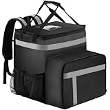 Vilom ピザ・寿司用バックパック クーラーバッグ 大容量 保冷・保温 デリバリーバッグ 持ち運び簡単 アウトドア ピクニック テイクアウト 配達用 多用途