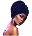 L'VOW Women' Soft Stretch Headband Long Headwrap Scarf Turban Tie (Navy)