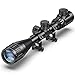CVLIFE 4-16x44 Tactical Rifle Scope Red and Green Illuminated Built Gun Scope with Locking Turret Sunshade and Mount Included
