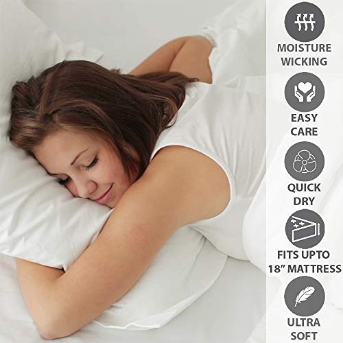 Color Sense- 600 Thread Count-Rich Cotton Sateen- 4 Piece Sheet Set-Flat Sheet-Fitted Sheet- 2 Pillowcases-Queen Size- Gold Color