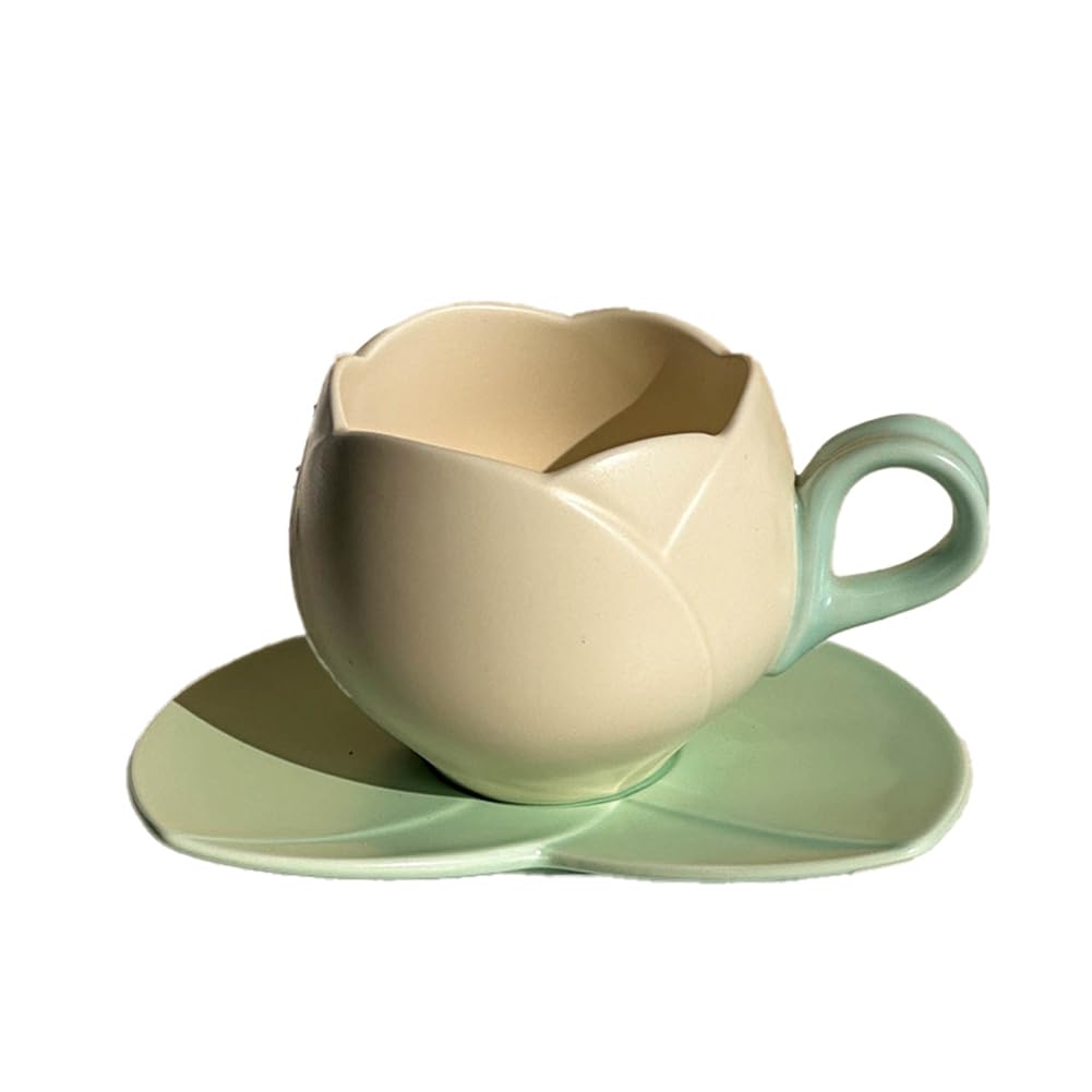Amazon｜Penkeef 300ml 花の形をしたセラミックコーヒーチューリップ