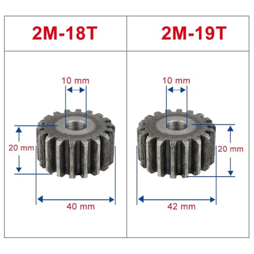 Engrenage plat 2M en acier robuste de haute précision pour transmission - 3