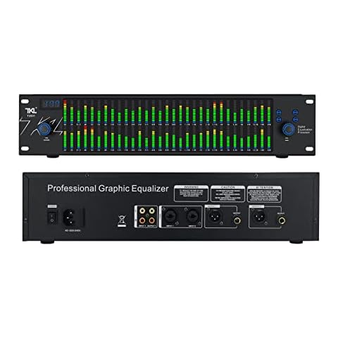 TKL T2531 Professional Graphic Equalizer Audio Processor Two 31-Band Spectrum Display 2U Audio Digital Equalizador Professional Sound system Professional Equalizers For KTV Stage Performance Cover