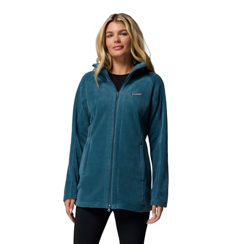 Image of Columbia Womens Benton Springs II Long Full Zip Fleece Hoodie, Everblue, X-Small