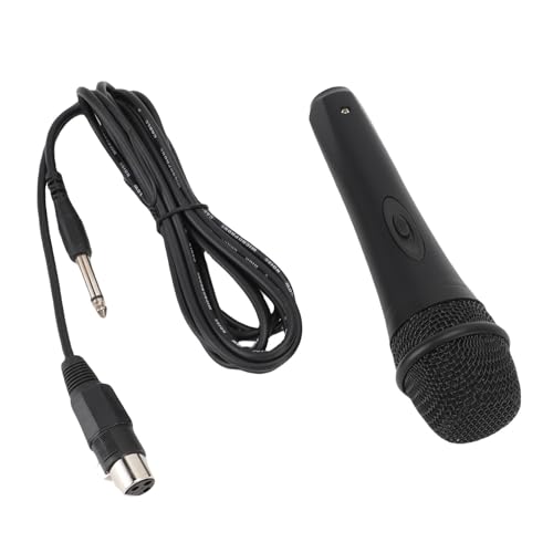 Ymiko Dynamic Wired Handheld Mic Cardioid Microphone for Singing Parties Karaoke Outdoor Activities