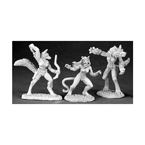 Figurines Female Lycanthropes REAPER DHL Classics créatures miniatures pour modélisme