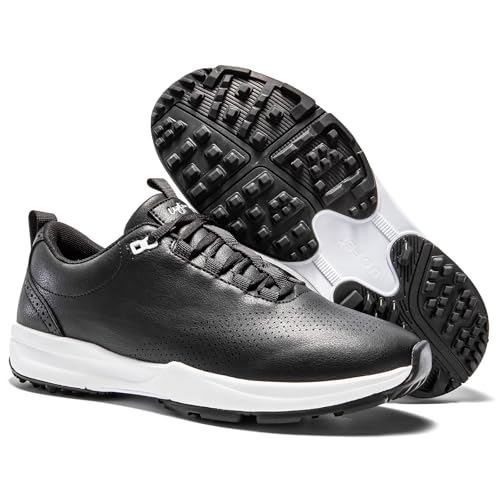 UOFEIY Men's Spikeless Golf Shoes