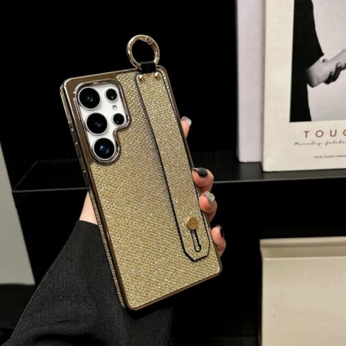 Coque Samsung S24 Ultra anti-chute évitez les casses grâce au bracelet or