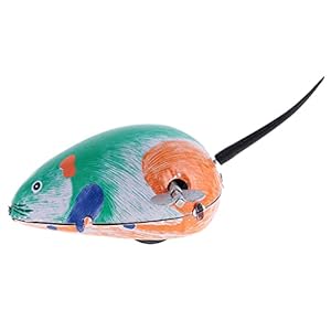 Classic Mechanical Clockwork Mini Metal Mouse Toy voor Office Desktop