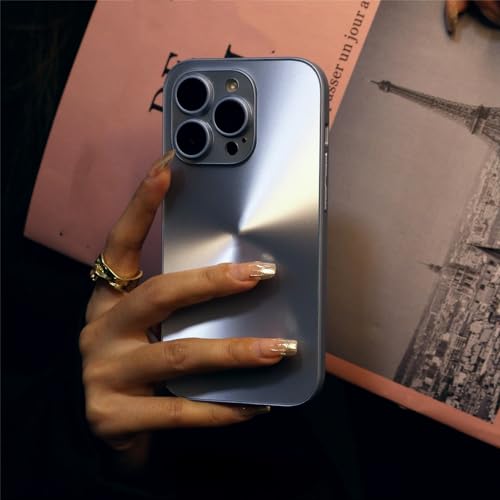 Coque rigide laser motif ProMax bleu pic pour iPhone 14 13 12 11 ProMax Plus