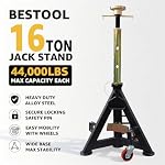 BESTOOL 16 Ton Heavy Duty Jack Stands for Trucks, Trailers, 1 Pack - Image 2
