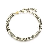 Handmade Cuff Chain Bracelet For Men Made Of Stainless Steel By Galis Jewelry - Gold Bracelet For...