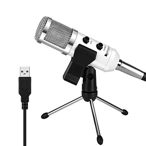 MVUYO Microphone, Plug & Play Condenser for PC/Computer Podcasting Line Meeting Self StudioRecording