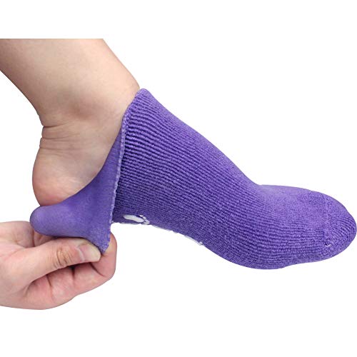 Comfort Gel Socks For Men And Women - Soft Spa Silicone Gel Infused Moisturizing Socks (Purple (1 Pair)) #TOP7
