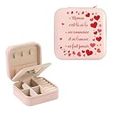 Cadeau parfait: Cette boîte à bijoux mesure 10 x 10 x 5 cm et pèse seulement 120 grammes. Léger et compacte, ce format se glisse facilement dans un sac à main, une valise ou une trousse de toilette, idéal aussi bien pour un usage domestique que pour des voyages, déplacements professionnels, week-ends ou séjours d'affaires. Cette boîte à bijoux fête des mères constitue un cadeau anniversaire maman, cadeau fete des meres, cadeau maman noel, cadeau belle mere, cadeau belle maman, cadeau mere fille