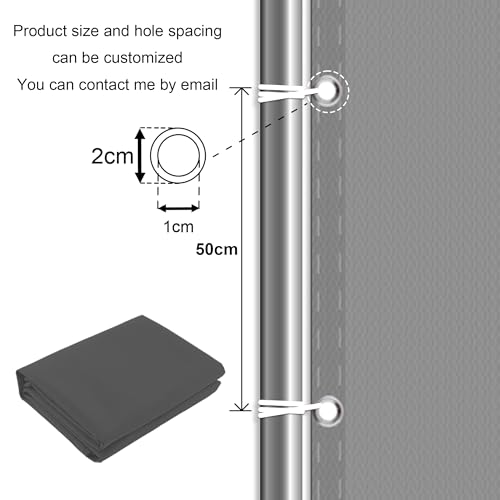 Voile d'ombrage avec kit de fixation complet auvent imperméable en toile blanche pour balcon - 8