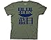 Ripple Junction Firefly Blue Sun Adult T-Shirt Large Military Green