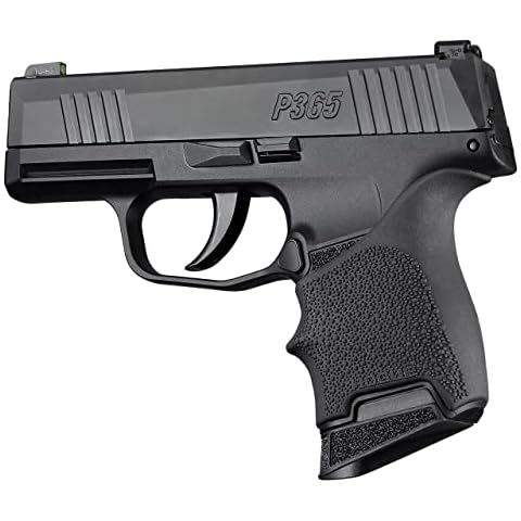 Hogue HandAll Beavertail Rubber Grip Sleeve for SIG SAUER P365 & P365-380, Black - 18700 Cover