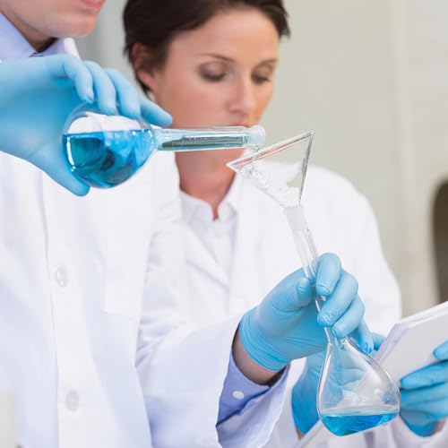 Embudo triangular de vidrio KOMBIUDA de alta pureza para laboratorios de análisis 7