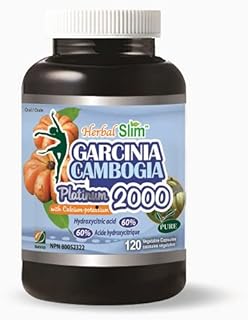 Herbal Slim Garcinia Cambogia 60% HCA with Calcium + Potassium Salt for Better