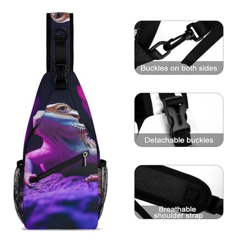 Portable Sling Bag for Travel, Women Men Large Capacity Breathable Crossbody Bags, Casual Sports Chest Bag3