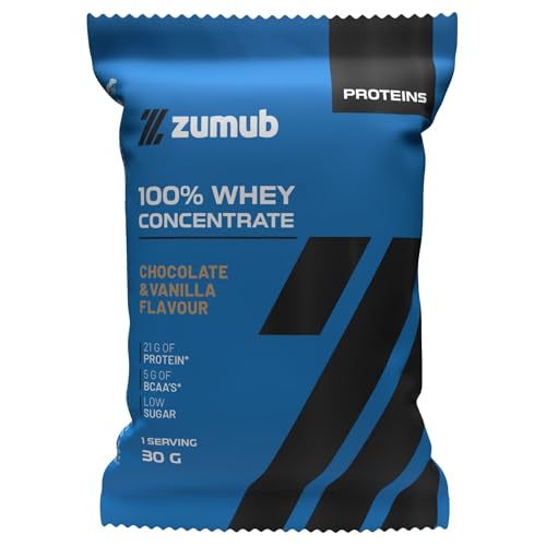Zumub 100% Whey Proteína en Polvo - Whey Protein Concentrate: Concentrado de Proteína de Suero de Leche - Ideal para Batidos de Proteína - Proteínas para Masa Muscular (30 g, Chocolate Vainilla) Zumub 100% Whey Proteína en Polvo - Whey Protein Concentrate: Concentrado de Proteína de Suero de Leche - Ideal para Batidos de Proteína - Proteínas para Masa Muscular (30 g, Chocolate Vainilla)