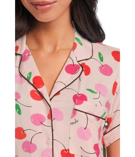 Image of kate spade new york Short Sleeve Knit Shorty Pj Set