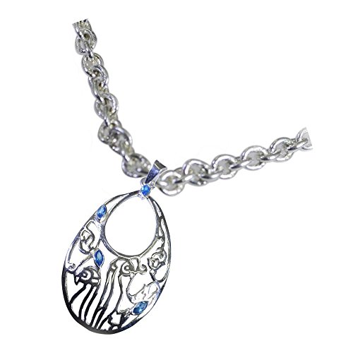 Collier en argent multi CZ et pendentif marquise multicolore pour filles