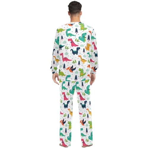 Fustylead Flower Floral Unisex Pajamas Set Various of Background 2 PCS Long Sleeve Sleepwear Lounge with Pocket for Men Women4