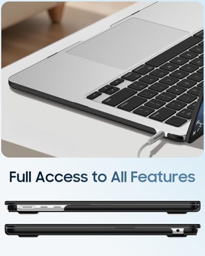 Image of Fintie Case for MacBook Air 13.6 inch A3449 /A3240 /A3113 /A2681 | 2022-2026,M2 /M3 /M4 /M5,A3449 /A3240 /A3113 /A2681,HardShell,FullPortAccess,EasyOn /Off,Lightweight,Formula