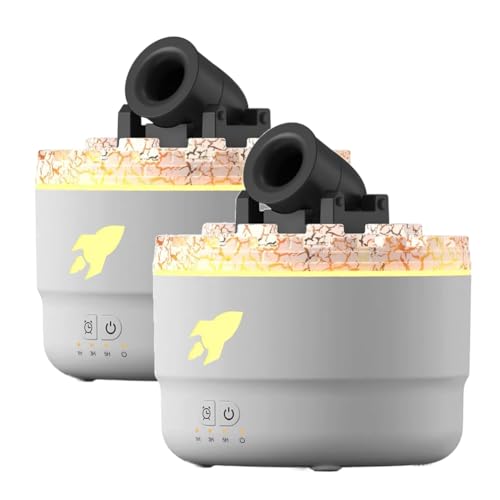Humidificateur à Tourelle Cannon pour Finir avec l'Air Sec grâce au Diffuseur LED Réglable