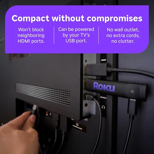 Image of Roku Streaming Stick 2025 HD Streaming Device with Voice Remote & Roku Indoor Camera 1080p HD Security Camera with Night Vision Bundle