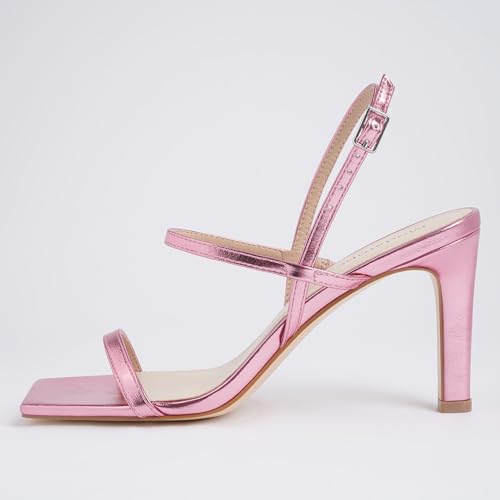 Image of Modatope Womens Sandals Open Toe Strappy Sandals Ankle Strap High Heel Sandals for Women