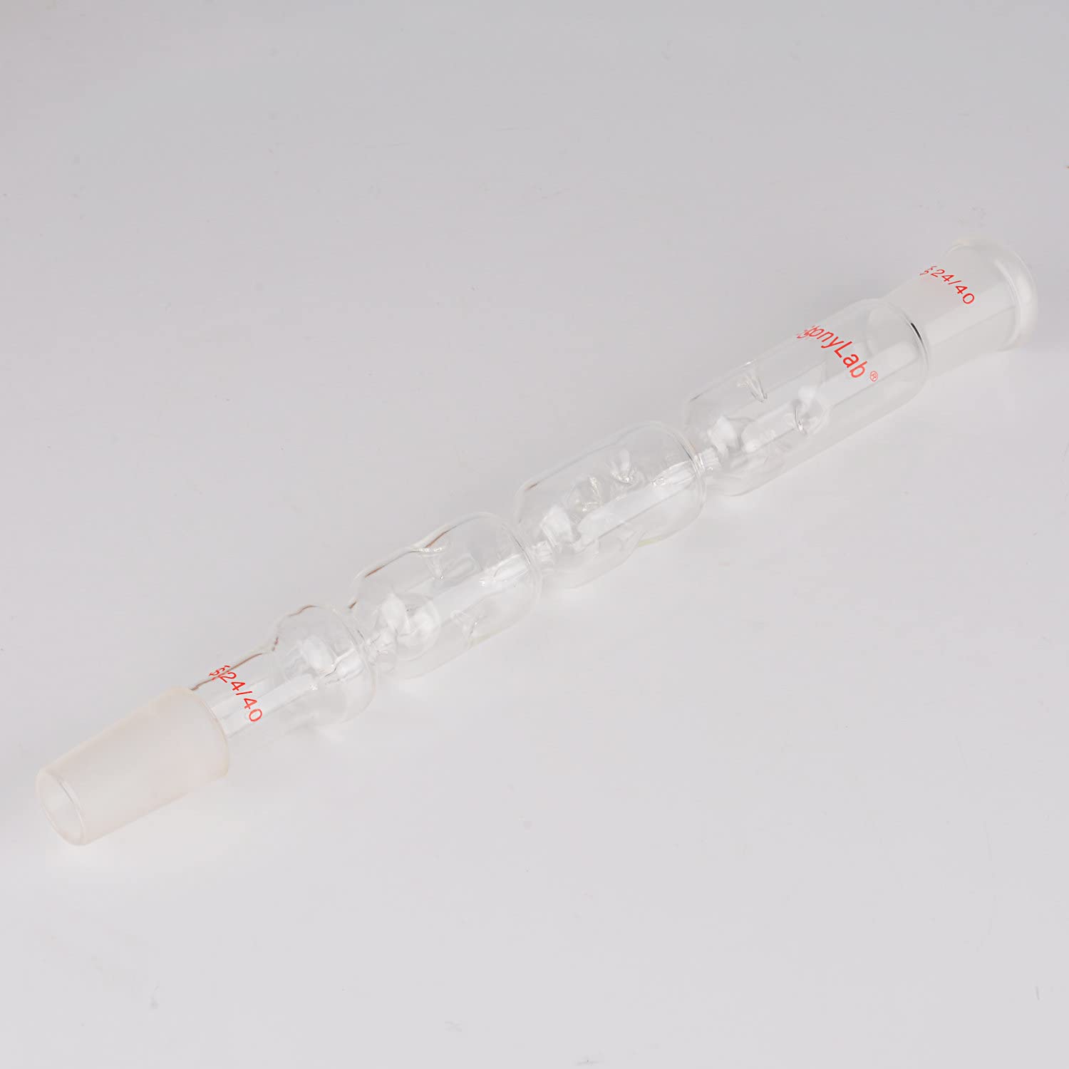 stonylab Verre Distillation Colonne Snyder, Colonne Snyder en Verre Borosilicaté à 3 Sections avec Joints 24/40, Longueur Totale de 300 mm