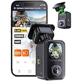 Vantrue E360 Panoramic 2 Channel Dash Cam, 420 Degrees, Dual STARVIS 2, Front Fisheye + Inside Fisheye, Dual IR Night Vision, Action Camera, Voice Control, Touchscreen, GPS, Parking Mode, Support 1TB