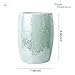 WHOLE HOUSEWARES Mosaic Wastebasket - Glass Decoration Bathroom Trash Can - Shiny Finish Bathroom Accessory - 7.5