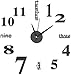 NALCY 2 Pezzi Orologi da Parete 3D, Orologio da Parete Adesivo Silenzioso DIY Adesivo 3D Stickers Numeri Romani Orologio da Parete Decorazione per Casa, Ufficio, Hotel