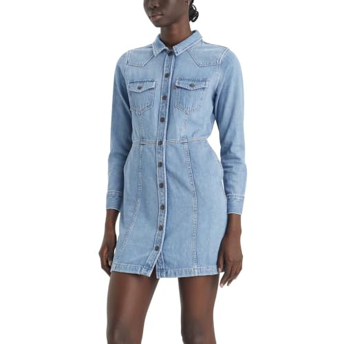 Levi's Women's Flynn Western Core Dress (Also Available in Plus), (New) Ringing Bells 2, Small