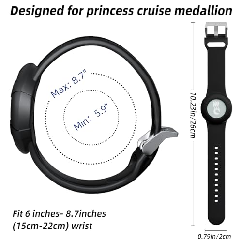 sport band for princess cruise medallion 12 pack silicone wristband for holding carnival ocean medallion fit women men